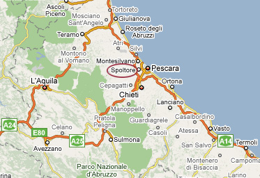 Mappa Abruzzo Serea Consulting  